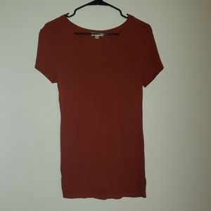 ZENANA ORANGE V-NECK